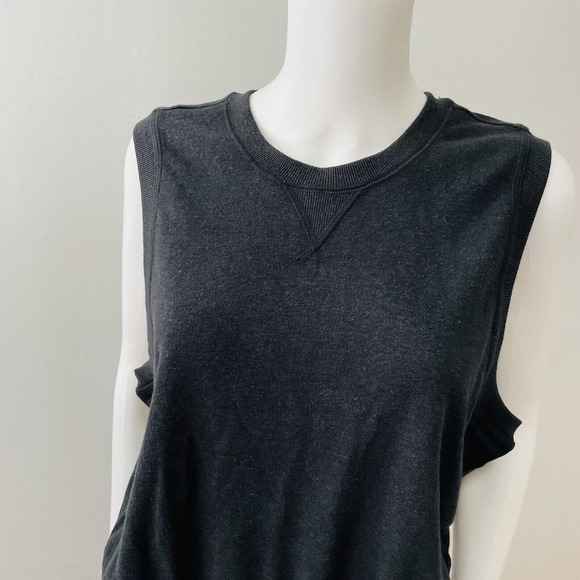 Prana XL Dress Cozy Up Beach Hopper Black Sleeveless Pockets Drawstring NWT New - Picture 7 of 11